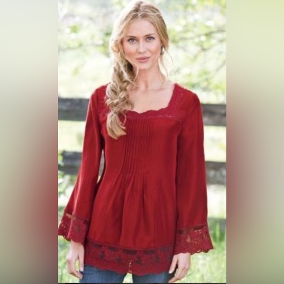 Sundance Silk Long sleeve blouse - Picture 1 of 11